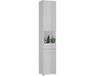 Hioshop Venice kolomkast 2 deuren, 1 lade, 1 plank hoog glans wit