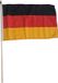 Merkloos / Sans marque Promex Gmbh Zwaaivlag Duitsland - luxe - 30 x 45 cm - op lange stok