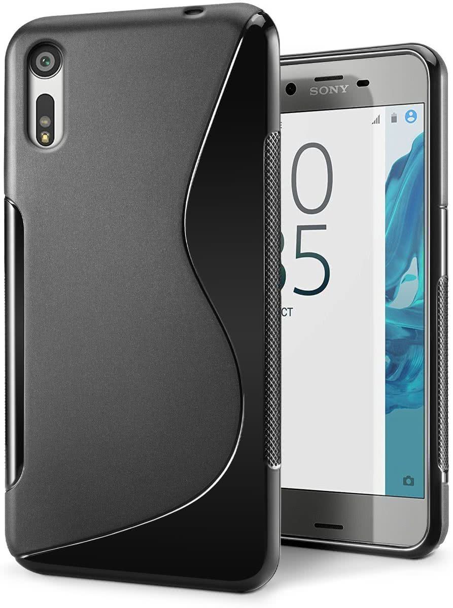 pearlycase Sony Xperia XZ smartphone hoesje tpu siliconen case s-line zwart