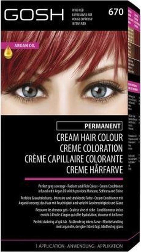 GOSH 670 Vivid Red haarkleuring Rood
