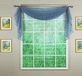Today's Curtain Emelia Original Voile Sjaal 144", Wedge Blauw, 45" B x 145" L