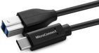 Microconnect USB-kabel 3 m USB 3.2 Gen 1 (3.1 Gen 1) USB C USB B Zwart