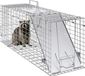 Piège pour animaux vivants, 31" x 10" x 12", piège à chat humain, fer galvanisé. Piège à animaux pliable avec poignée, adapté aux lapins, chats errants, écureuils, ratons laveurs, campagnols et opossums