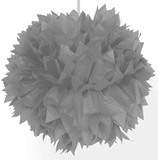 Folat Pompom zilver 30cm