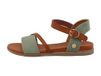 Mustang chaussures femme sandales plates vert loisir