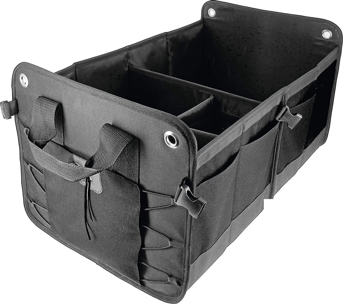 Sumex kofferbak organizer 60 liter 56 x 38 cm polyester zwart