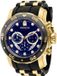 Invicta Pro Diver - SCUBA 37229 Montre à quartz pour homme - Doré/Bleu - 48 mm