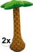 Merkloos Folat Opblaasbare palmboom - 2x - 65 cm