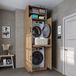 Roomart DORA-I Wasmachine Ombouwkast 70x230 cm met Opzetkast - Eiken
