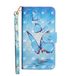 TUUNKMUY Hoesje voor OPPO A16 - Blauwe vlinder - Premium PU Lederen Cover - Shockproof - RFID-blokkering - Kaarthouder - Kickstand - Magnetische adsorptie - Flip Portemonnee Telefoonhoesjes