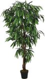 vidaXL Kunstplant mangoboom 1050 bladeren 200 cm groen
