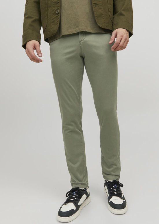 JACK & JONES JPSTMARCO JJBOWIE NOOS Heren Chino - Deep Lichen Green - Maat W36/L32