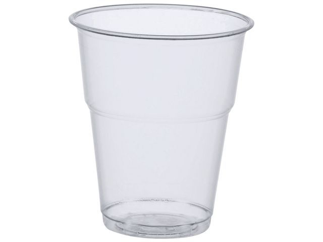 PAPSTAR Drinkbeker - Plastic - 300 ml - Transparant