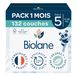BIOLANE Couches Taille 5 (11-25 kg) - Pack 1 Mois - 132 Couches