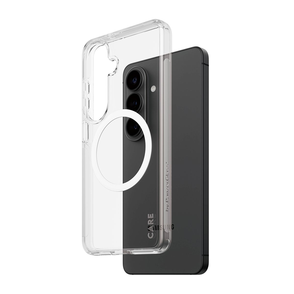 PanzerGlass CARE™ Urban Explorer Case Transparent w. White Qi Samsung Galaxy S26