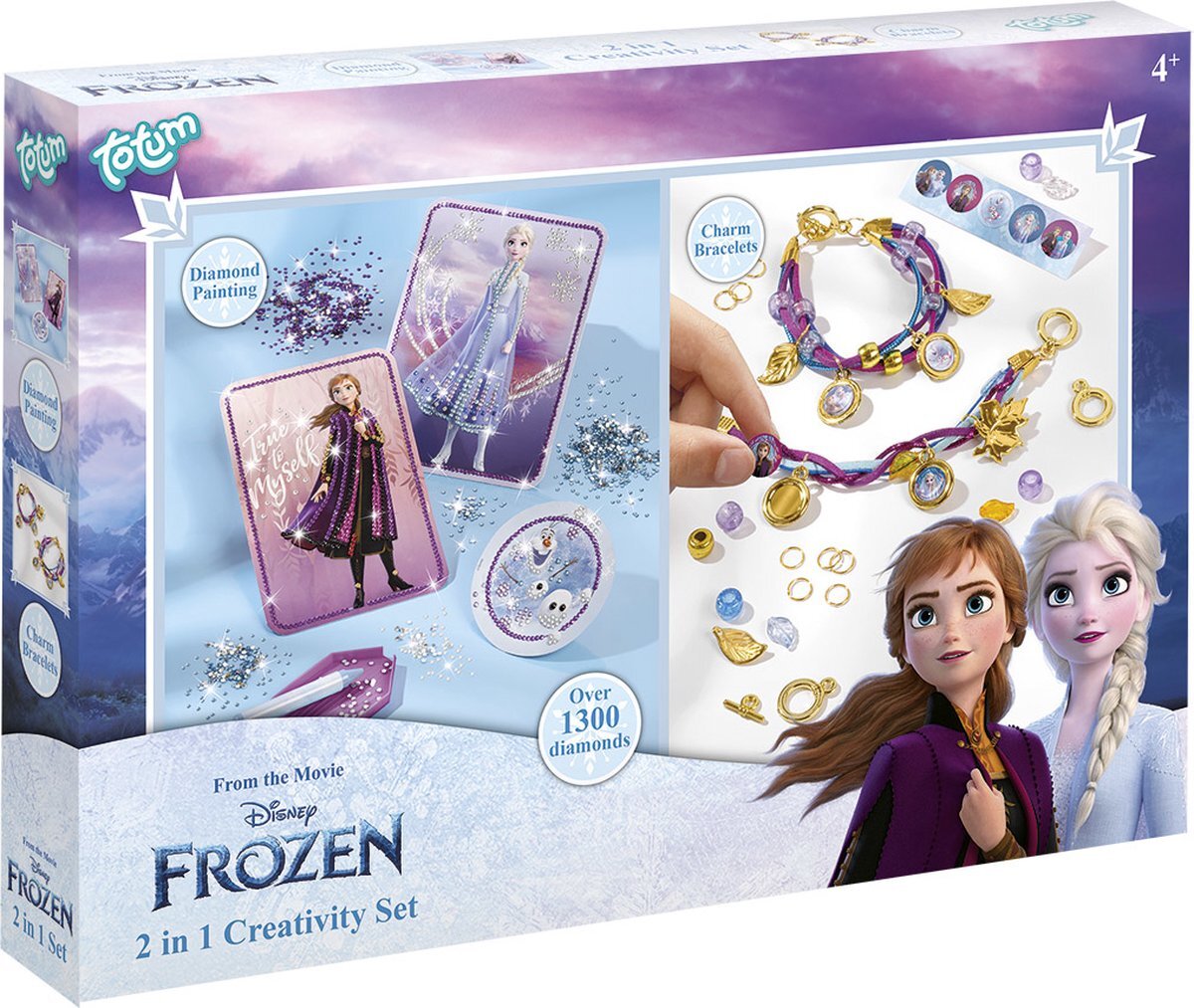 Totum Disney 2 In 1 Creativity Diamond Paint, Charm Bracelets