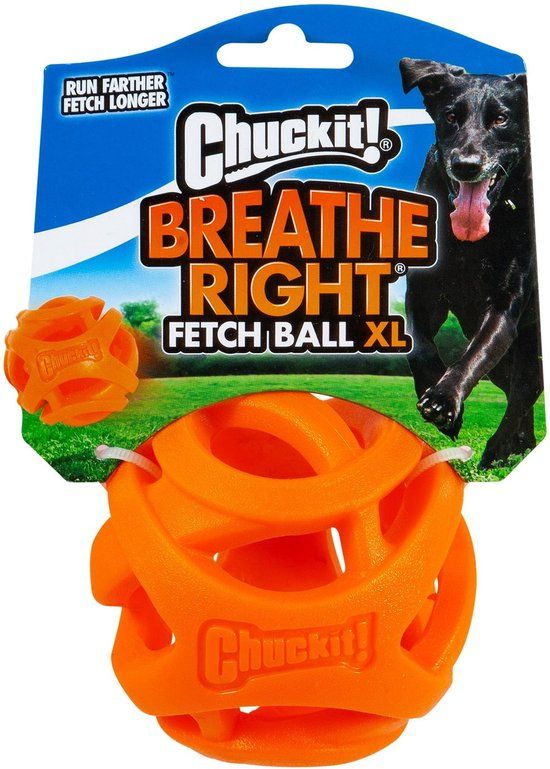 Chuckit! Breathe Right Fetch Ball - Extra Large - Orange