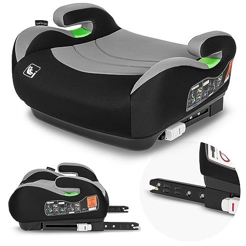 Lionelo Luuk FIX i-Size - Zitverhoger - ISOFIX - Autostoel Booster - 22-36 kg, 125-150 cm - Grijs
