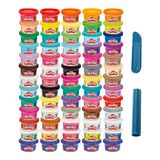 Play-Doh Ultimate Color Collection 65-delige set verschillende soorten boetseerklei voor kinderen vanaf 3 jaar, niet giftig, leuke potjes van 28 gram