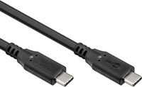 Goobay USB-C Kabel - USB4 Gen 2x2 - 100W laden - Pro - 0,5 meter - Zwart