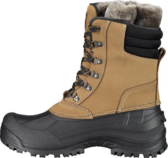 Kinos Snowboots Mannen - Maat 47 - Bruin/Zwart - Waterdicht