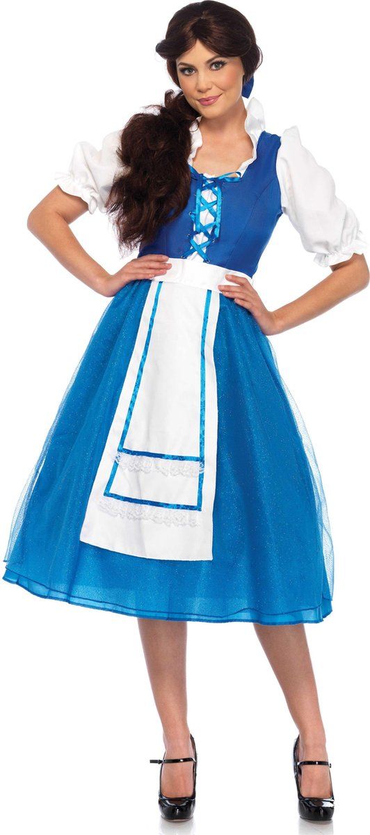 Leg Avenue Storybook Village Beauty Costume - Blauw - L - Polyester - EAN: 0714718519920