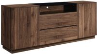 Vente-unique Buffetkast CEMILINA - Donker naturel en zwart