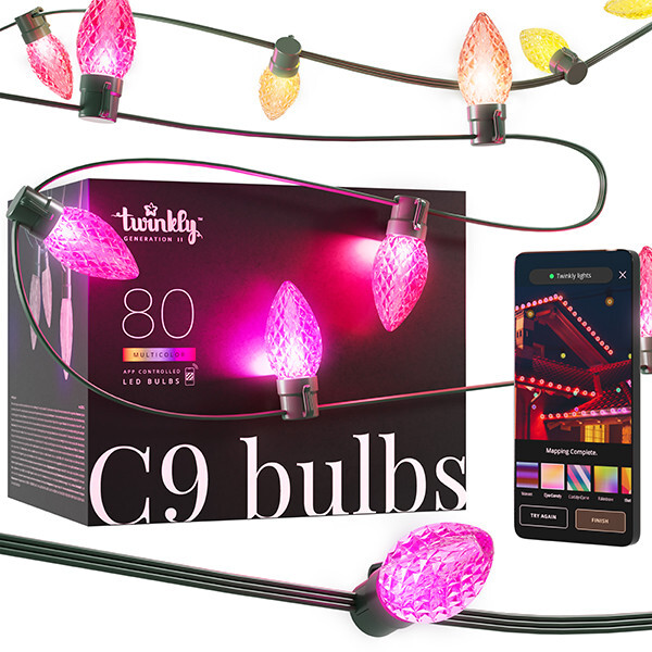 Twinkly Twinkly C9 verlichting RGB | 24.4 meter | Multicolor (80 leds, Wifi, IP44)