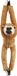 Ravensden Pluche knuffel aap Gibbon 65 cm - Bruin - Speelgoed aap - Cadeau