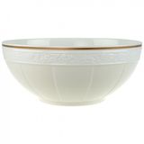 Villeroy & Boch Ivoire Slaschaal rond 24 cm Beige, Geelkoper, Wit