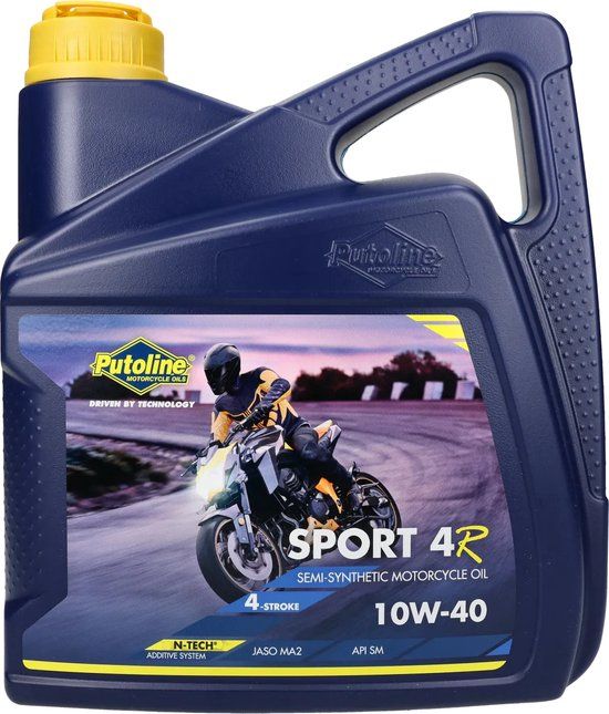 Putoline 10W40 Sport 4R Motor Olie 4L - Semisynthetisch - 4-takt - Bromfiets - Benzine