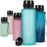720°DGREE "uberBottle XL" Drinkfles van 1,5 l, met fruitzeef, softTouch, BPA-vrij, lekvrij, XL-waterfles, ideale drinkfles voor sport, gym, wandelen, kamperen, universiteit, yoga of werk