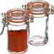 Secret de Gourmet Inmaakpot/voorraadpot - 10x stuks - 60 ml - glas met beugelsluiting - weckpot