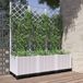 Maison Exclusive - Jardinière avec treillis, blanc, 120 x 40 x 136 cm, plastique PP
