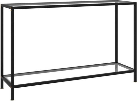 vidaXL Wandtafel - 120x35x75 cm - Gehard Glas - Transparant