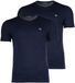 Armani T-shirts met V-hals 2-pack blauw