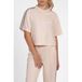 NIK&NIK boxy T-shirt met logo en contrastbies - beige