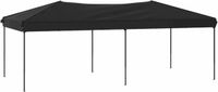 vidaXL Partytent inklapbaar 3x6 m zwart