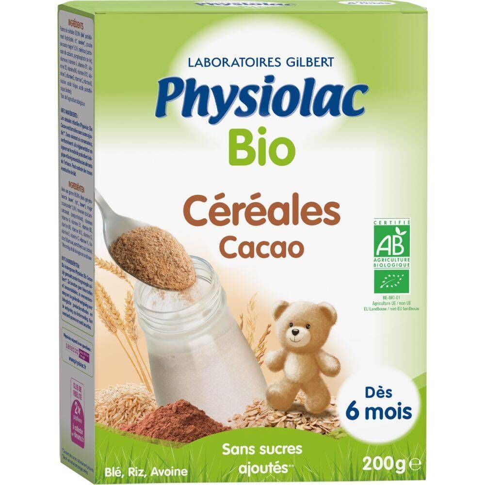 Gilbert Laboratoires Physiolac Cereal Cacao 200 g