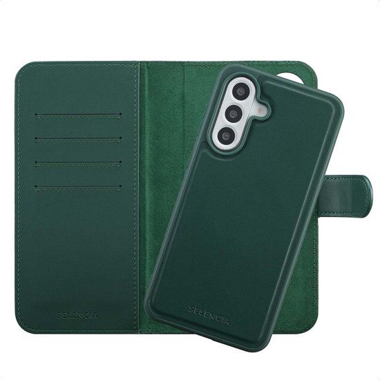 Selencia Olyn Bookcase met MagSafe voor Samsung Galaxy A56 - Groen