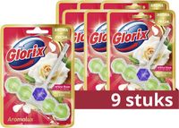 Glorix - WC blokjes - White Rose & Tea Tree Oil - 9 Stuks - Voordeelverpakking