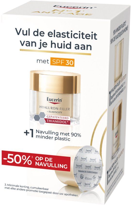 Eucerin Hyaluron-Filler + Elasticity Dagcreme + Navulling SPF 30