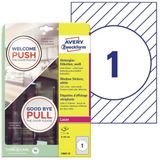 Avery L9003-10 printeretiket Wit Zelfklevend printerlabel