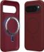 kwmobile Telefoonhoesje voor Google Pixel 10 / Pixel 10 Pro - Hoes met siliconen randen en magnetische achterkant compatibel met MagSafe, in bordeaux-violet