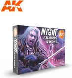 AK interactive Night Creatures Flesh Tones - 6 x 17 ml acrylverf