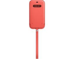 Apple iPhone 12 Pro Max Leren Hoesje met Koord - Roze
