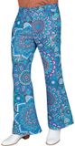 Widmann SRL Super 60s Mandala Blue Wijde Pijpen Broek