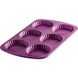 COOX Moule à tartelette 34 x 21,8 x 1,8 cm (Lilas)