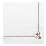 Garcia de Pou 2 x 50 servetten 40x40cm Airlaid Wit, motief Maxime