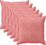 vidaXL Housse de coussin 6 pcs BOIS Rose 60 x 60 cm Velours